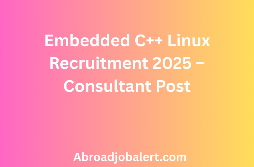 Embedded C++ Linux Recruitment 2025